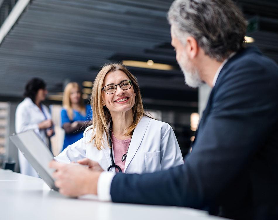 Doctor having a meeting - Optometry Staff Training in North America